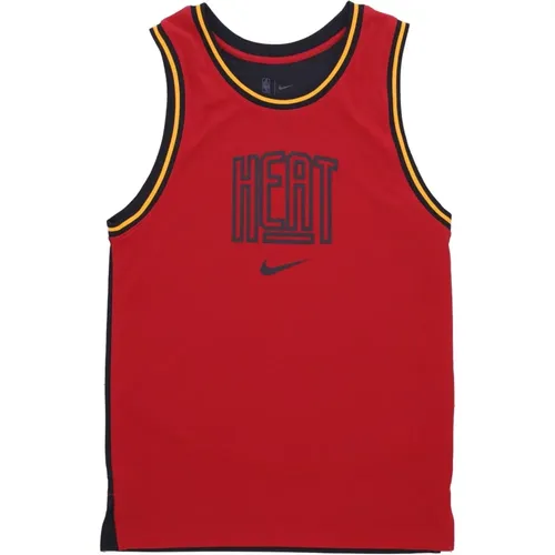 Sportswear, male, , Size: M Miami Heat Basketball Tank Top - Nike - Modalova