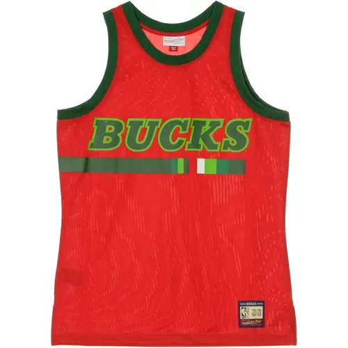 Sportswear, male, , Size: XL NBA Team Heritage Basketball Tank Top - Mitchell & Ness - Modalova