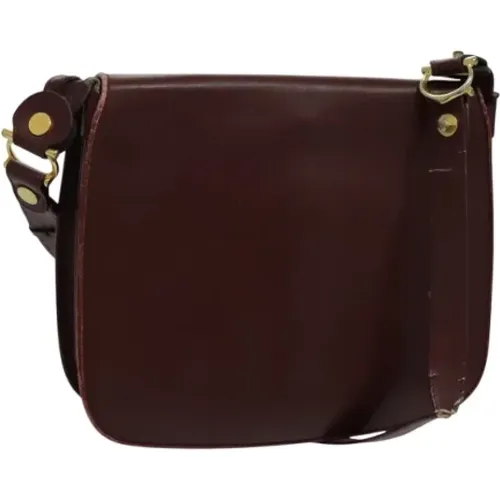 Pre-owned Cross Body Bags, female, , Size: ONE SIZE Pre-owned Leather shoulder-bags - Cartier Vintage - Modalova