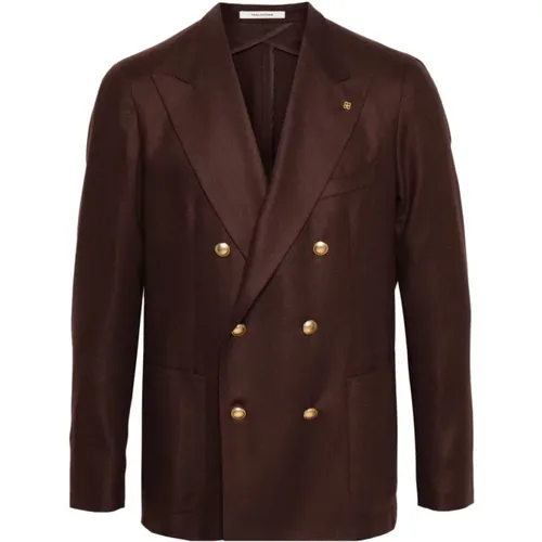 Wool-Cashmere Blend Jacket , male, Sizes: 2XL, XL, M - Tagliatore - Modalova