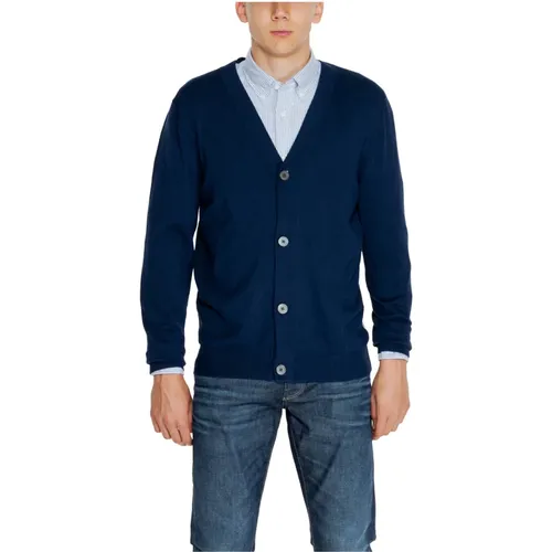 Cardigans, male, , Size: M Knit Button Cardigan Autumn/Winter Collection - jack & jones - Modalova