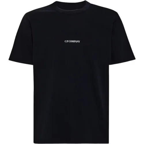 Italienisches Jersey Logo T-Shirt , Herren, Größe: XL - C.P. Company - Modalova