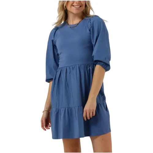 Blaues Mini-Kleid Gpp23070ve , Damen, Größe: XS - Silvian Heach - Modalova