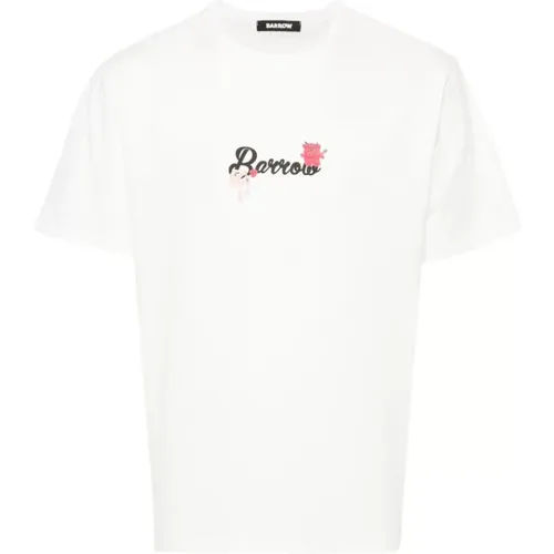 Bedruckte Crewneck T-Shirts und Polos , Herren, Größe: XL - Barrow - Modalova