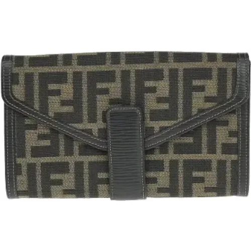 Pre-owned Canvas wallets , female, Sizes: ONE SIZE - Fendi Vintage - Modalova