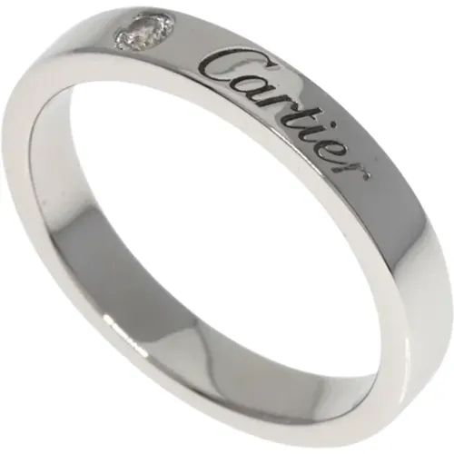 Pre-owned Jewellery, female, , Size: ONE SIZE Pre-owned Platinum rings - Cartier Vintage - Modalova