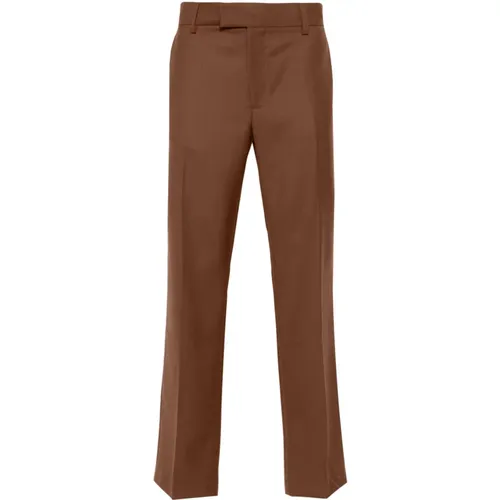 Straight Pants Twill Chocolate , male, Sizes: XL - Séfr - Modalova