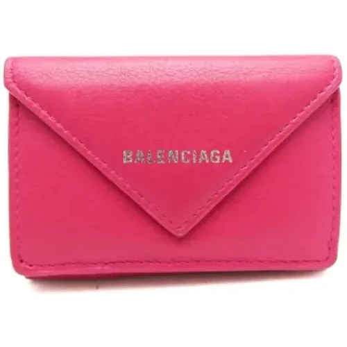 Pre-owned Wallets, female, , Size: ONE SIZE Pre-owned Leather wallets - Balenciaga Vintage - Modalova