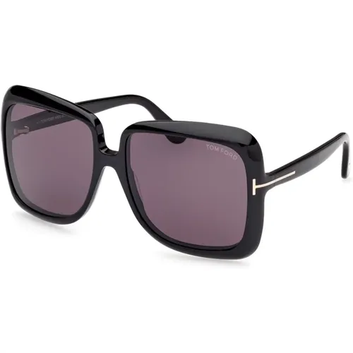 Lorelai Sonnenbrille Schwarz 01A , Damen, Größe: 59 MM - Tom Ford - Modalova