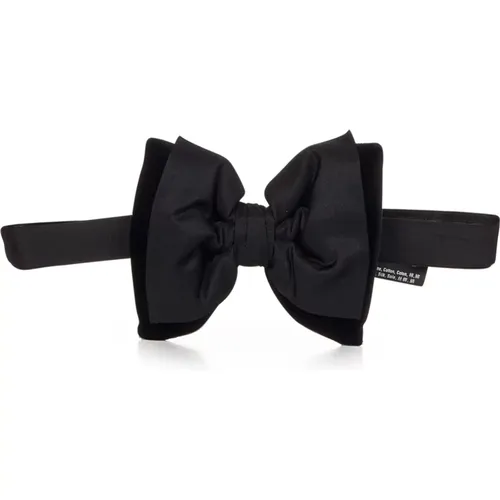 Bowties, male, , Size: ONE SIZE Silk Bow Tie Tuxedo Icon - Dsquared2 - Modalova