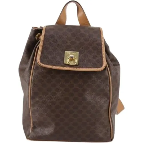 Pre-owned Backpacks, female, , Size: ONE SIZE Pre-owned Vintage Canvas Backpack - Celine Vintage - Modalova