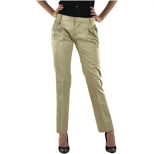 Chinos, female, , Size: S Cotton Zipper Pants Mod.73KA14238104020 - Dsquared2 - Modalova