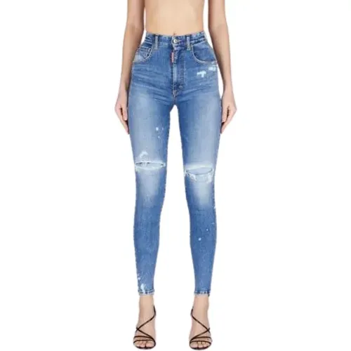 High Waist Twiggy Jeans , female, Sizes: M, S - Dsquared2 - Modalova
