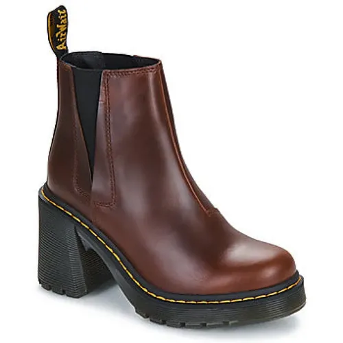 Klassische dunkelbraune Damenstiefel , Damen, Größe: 41 EU - Dr. Martens - Modalova