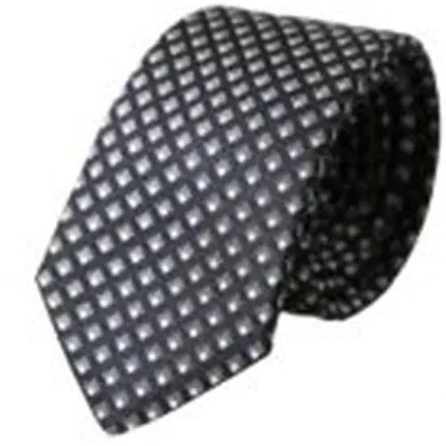 Ties, male, , Size: ONE SIZE Silk Patterned Tie Black Design - Dolce & Gabbana - Modalova