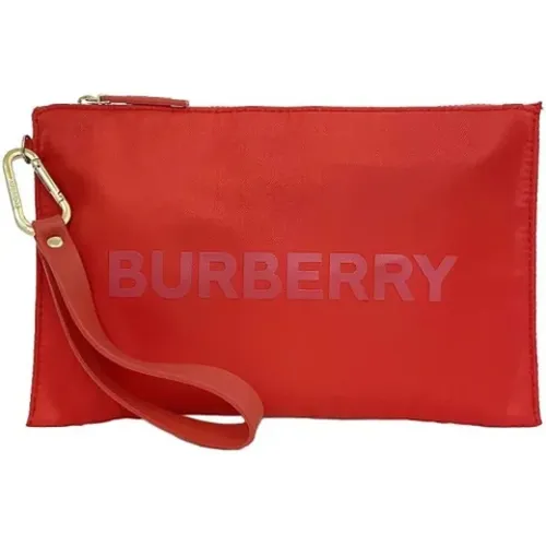 Pre-owned Clutches, female, , Size: ONE SIZE Pre-owned Nylon pouches - Burberry Vintage - Modalova