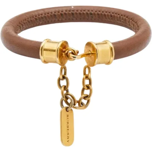 Pre-owned Leather bracelets , female, Sizes: ONE SIZE - Burberry Vintage - Modalova