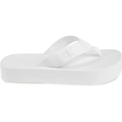 Flip Flops, female, , Size: 10 US Polyester Flip Flops Stylish Comfort - Calvin Klein - Modalova