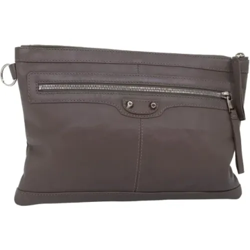 Pre-owned Clutches, female, , Size: ONE SIZE Pre-owned Leather clutches - Balenciaga Vintage - Modalova