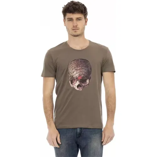 Stilvolles T-Shirt mit einzigartigem Frontprint - Trussardi - Modalova