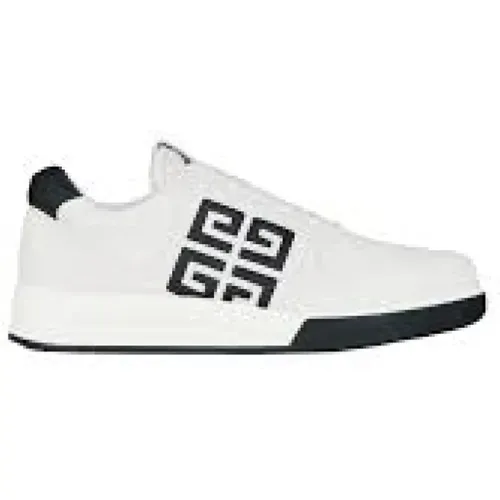 Weiße Ledersneaker mit 4G-Motiv , Herren, Größe: 41 EU - Givenchy - Modalova