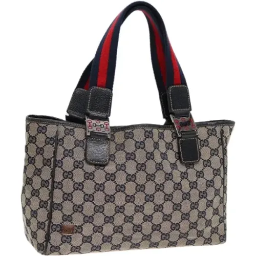 Pre-owned Tote Bags, female, , Size: ONE SIZE Pre-owned Canvas totes - Gucci Vintage - Modalova