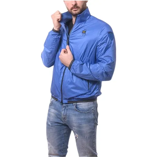 Light Jackets, male, , Size: S Marley Micro-Rip Jacket - Blauer - Modalova