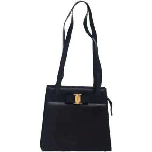 Pre-owned Leder Schultertasche , Damen, Größe: ONE Size - Salvatore Ferragamo Pre-owned - Modalova