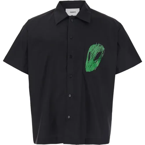 Alien Head Schwarzes Loose Fit Shirt , Herren, Größe: S - Coperni - Modalova