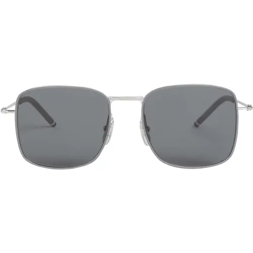 Sunglasses, male, , Size: 52 MM Men Accessories Sunglasses Metallic Ss23 - Thom Browne - Modalova