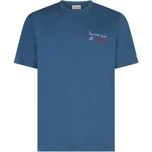 Lässiges T-Shirt für Männer , Herren, Größe: L - MC2 Saint Barth - Modalova