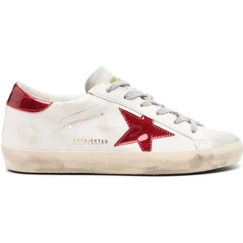 Sneakers, female, , Size: 10 US Super Star Leather Sneakers - Golden Goose - Modalova