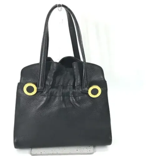 Pre-owned Tote Bags, female, , Size: ONE SIZE Pre-owned Leather totes - Bvlgari Vintage - Modalova