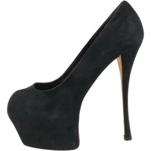 Pre-owned Pumps, female, , Size: 9 US Pre-owned Suede heels - Giuseppe Zanotti Pre-owned - Modalova