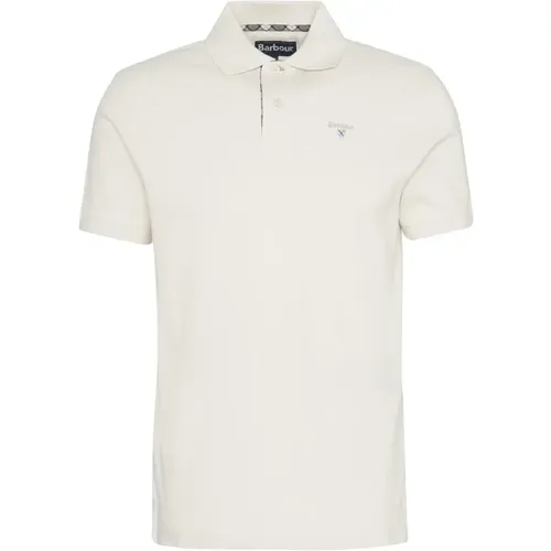 Polo Shirts, male, , Size: L Casual Polo with Tartan Details - Barbour - Modalova