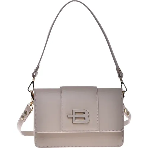 Vanilla leather shoulder bag - Baldinini - Modalova