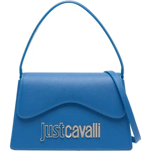 Stilvolle Blaue Schultertasche für Frauen , Damen, Größe: ONE Size - Just Cavalli - Modalova