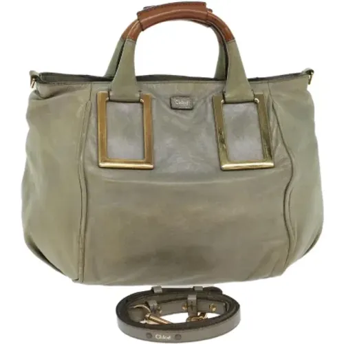 Leather Handbag with Shoulder Strap , female, Sizes: ONE SIZE - Chloé Pre-owned - Modalova