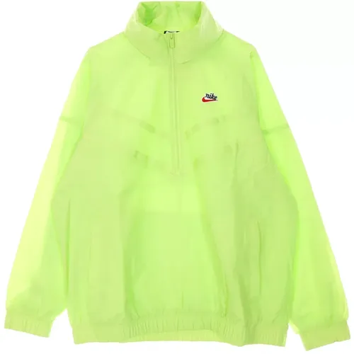 Light Jackets, male, , Size: L Sportswear Windrunner Half-zip Hooded Jacket - Nike - Modalova