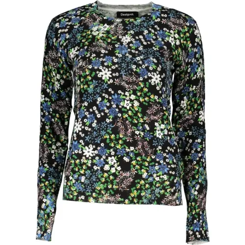 Eleganter Kontrastpullover , Damen, Größe: M - Desigual - Modalova