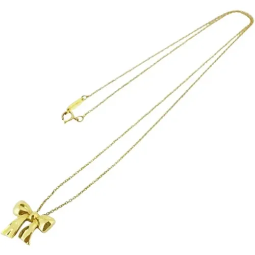 Pre-owned Jewellery, female, , Size: ONE SIZE Pre-owned Gold necklaces - Tiffany & Co. Pre-owned - Modalova