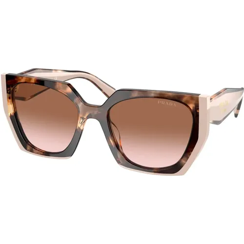 Monochrome Sunglasses in Havana Pink/Brown , female, Sizes: 54 MM - Prada - Modalova