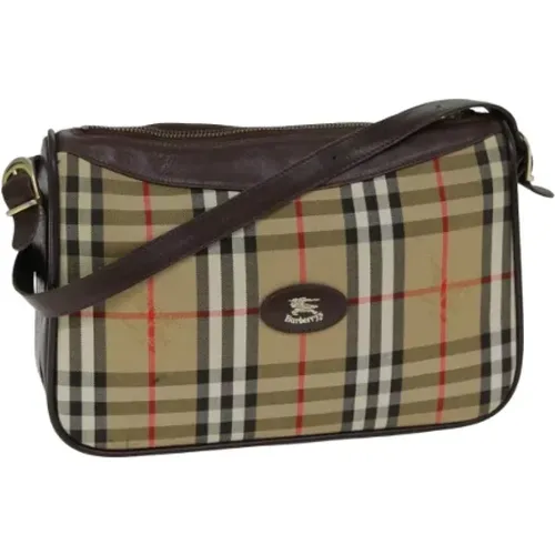 Pre-owned Cross Body Bags, female, , Size: ONE SIZE Pre-owned Canvas shoulder-bags - Burberry Vintage - Modalova