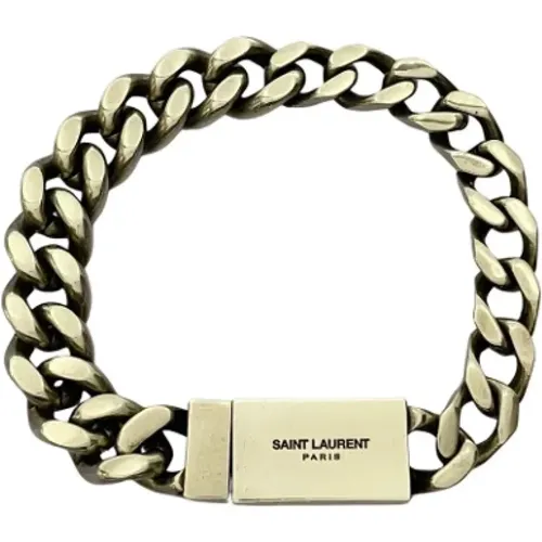 Pre-owned Jewellery, female, , Size: ONE SIZE Pre-owned Metal bracelets - Saint Laurent Vintage - Modalova