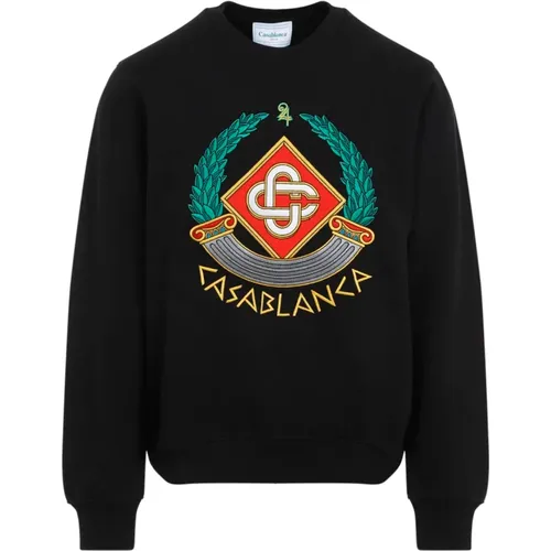 Schwarzer Sweatshirt Aw24 Herrenmode , Herren, Größe: M - Casablanca - Modalova