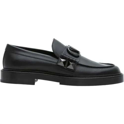 Stylish Loafers for Men , male, Sizes: 8 UK - Valentino Garavani - Modalova