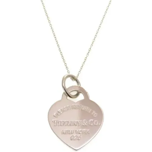 Pre-owned Jewellery, female, , Size: ONE SIZE Pre-owned Silver necklaces - Tiffany & Co. Pre-owned - Modalova