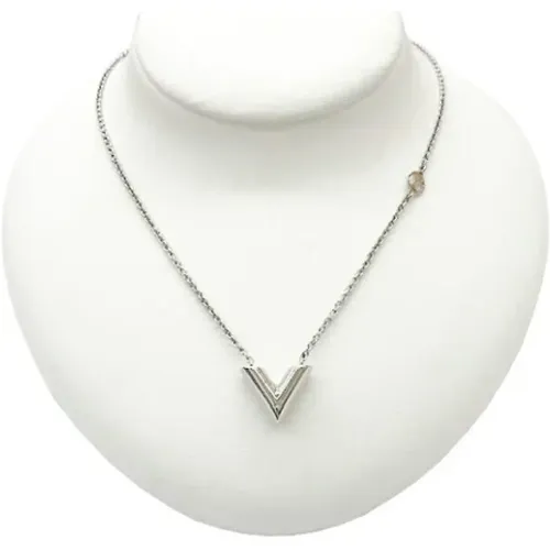 Pre-owned Jewellery, female, , Size: ONE SIZE Pre-owned Fabric necklaces - Louis Vuitton Vintage - Modalova