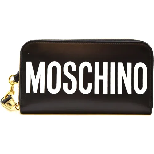 Stylish Leather Wallet for Fashion-Forward Women , female, Sizes: ONE SIZE - Moschino - Modalova