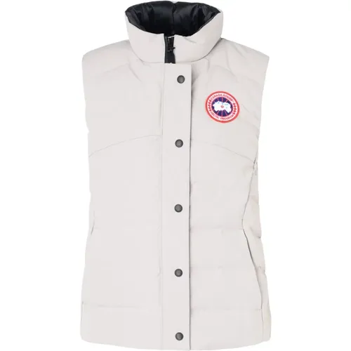 Light Grey Freestyle Women's Padded Vest , female, Sizes: S - Canada Goose - Modalova